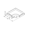 Kábeltálca 90° idom 200mm x 110mm-mag. 90° merítetten horganyzott acél RES 110200 F Niedax